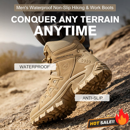 🎁2026 New Arrivals 57% OFF💖Men's Waterproof Non-Slip Hiking & Work Boots