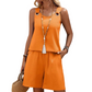 ⌛Limited-time offer-Casual Sleeveless Top and Shorts Lounge Set