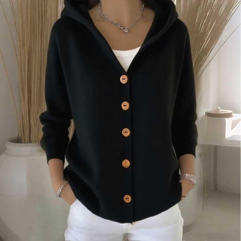 ⏳Time-Limited Special⏰Women's Hooded Button-Up Knit Cardigan