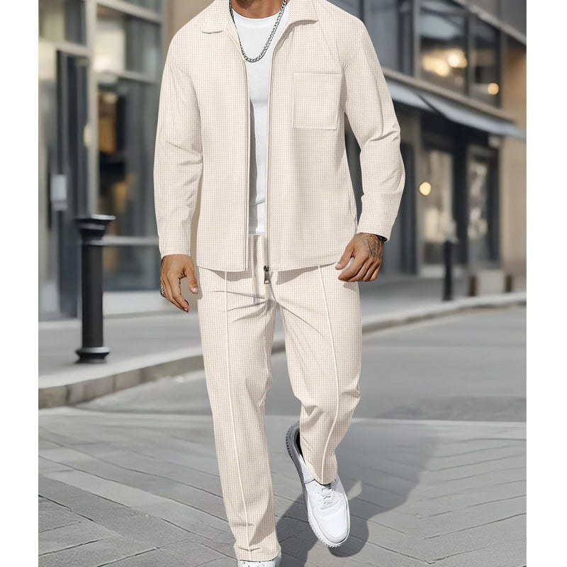 🔥Hot Sale Offers-Casual Long Sleeve Jacket & Pants Set
