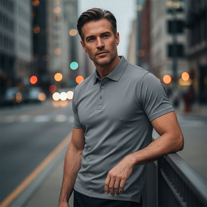 🔥50％ OFF🔥Men's Quick-Dry Short-Sleeve Lapel T-Shirt