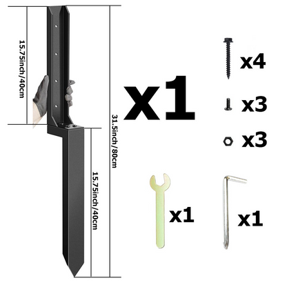 🔥Limited-time offer-Heavy-Duty Fence Post Repair Kit