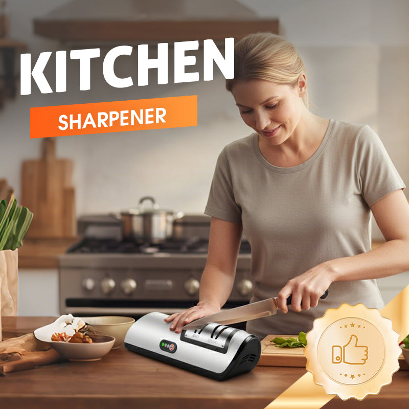 Electric Knife Sharpener with 2-Speed Modes