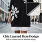 Women's Crew Neck Oversized T-Shirt Dress