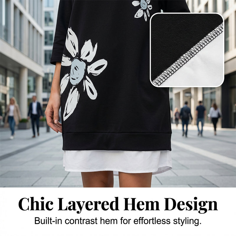 Women's Crew Neck Oversized T-Shirt Dress