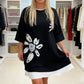 Women's Crew Neck Oversized T-Shirt Dress