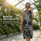 Women's Leopard Print Sleeveless Midi Dress