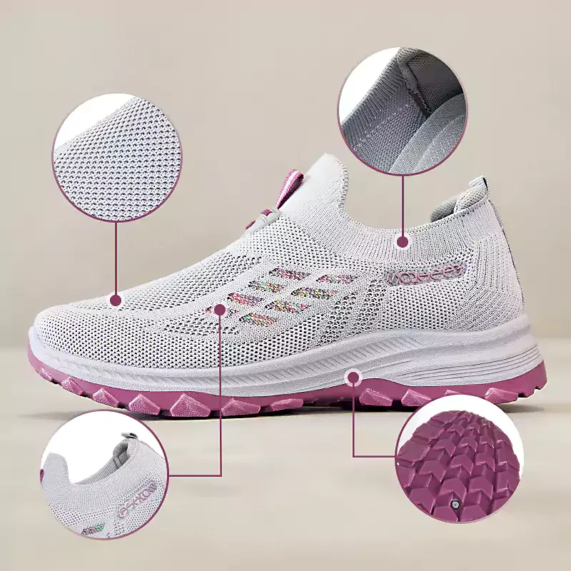 🎉 2026 Sale — Over 38,100 Sold!👟 Fly Knit Woven Orthopedic Arch Support Slip‑on Shoes