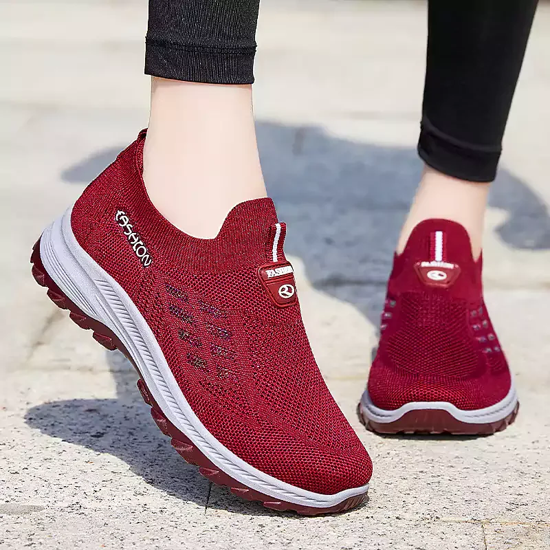 🎉 2026 Sale — Over 38,100 Sold!👟 Fly Knit Woven Orthopedic Arch Support Slip‑on Shoes