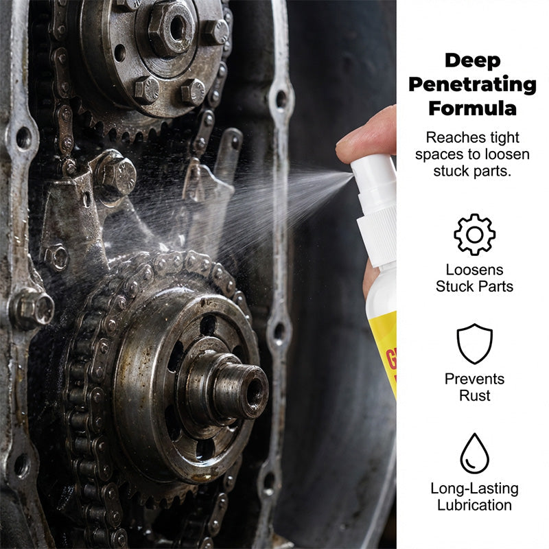 🏆 Last Day Special Price £9.77 ! 🔥Buy 3 Get 2 Free🔥Multi-Purpose Rust Remover & Lubricant Spray