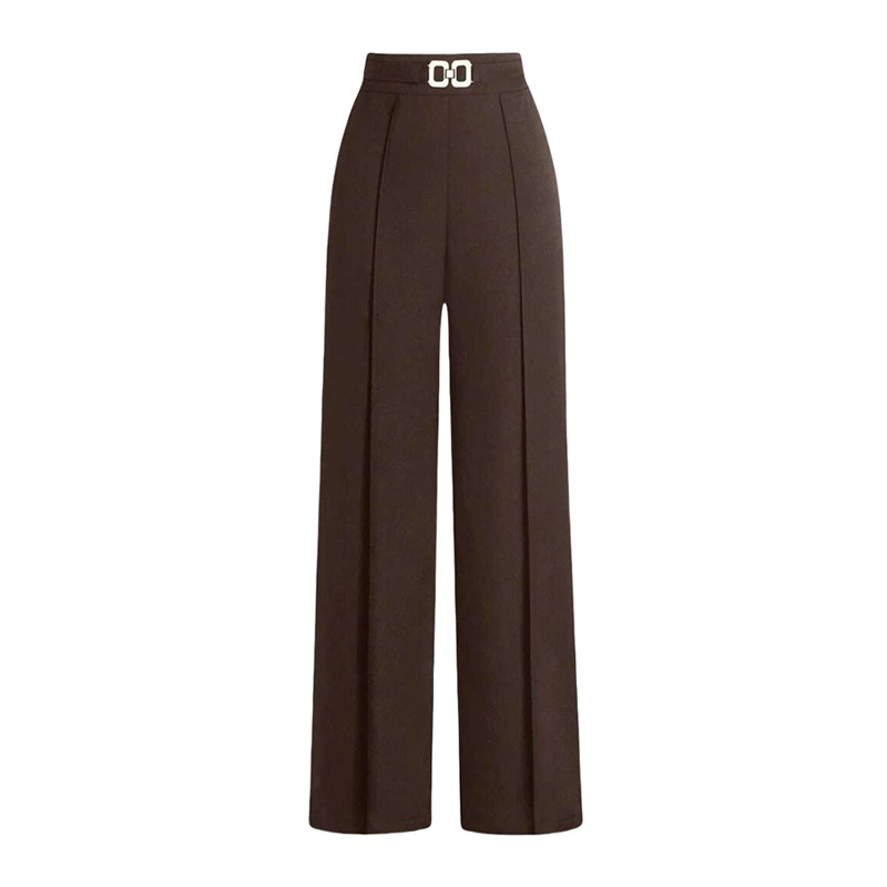 🔥Limited-time offer-Women's High-Waist Wide-Leg Pants with Buckle