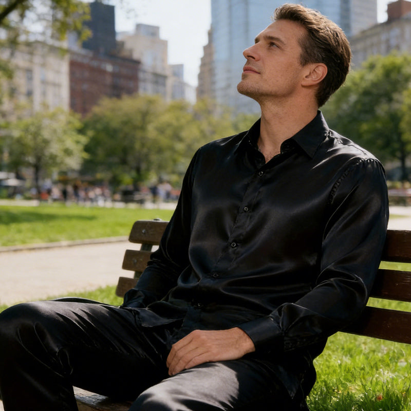 Men's Button-Down Luxury Sleepwear Set