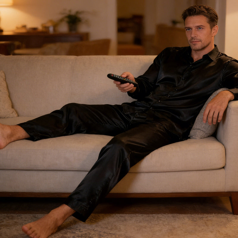 Men's Button-Down Luxury Sleepwear Set