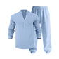 🥳2026 HOT SALE🥳💞50K+ SOLD!💥👴👕 50% OFF! Men’s Casual Top & Pants Set – Stand collar, relaxed fit & elastic cuffs. Lightweight & breathable for warm days. Perfect for holidays or weekends. 🏖️✨