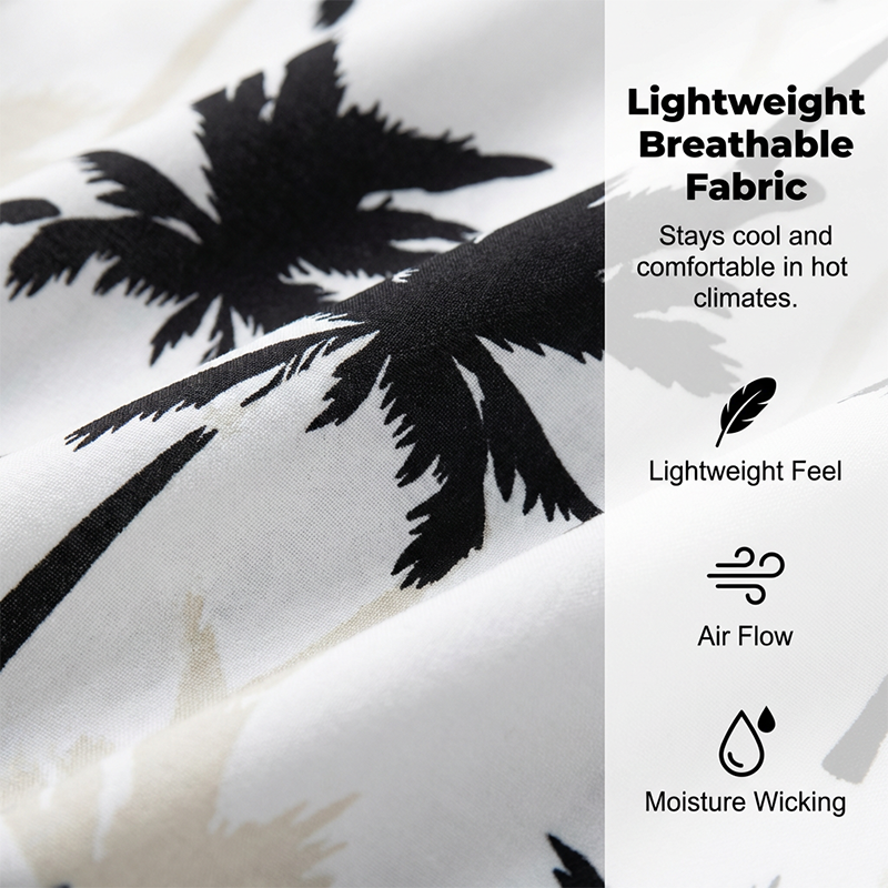 Men's Tropical Print Shirt and Matching Shorts