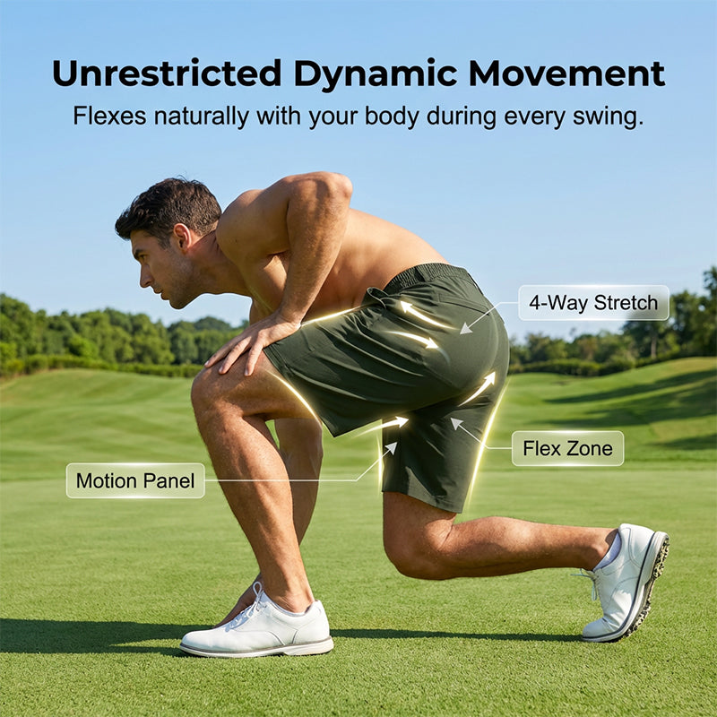 Men's Performance Golf Shorts with 4-Way Stretch