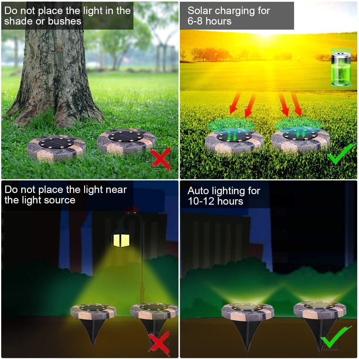 🔥Limited-time offer-Solar-powered garden lights: light up your garden without paying a penny for electricity