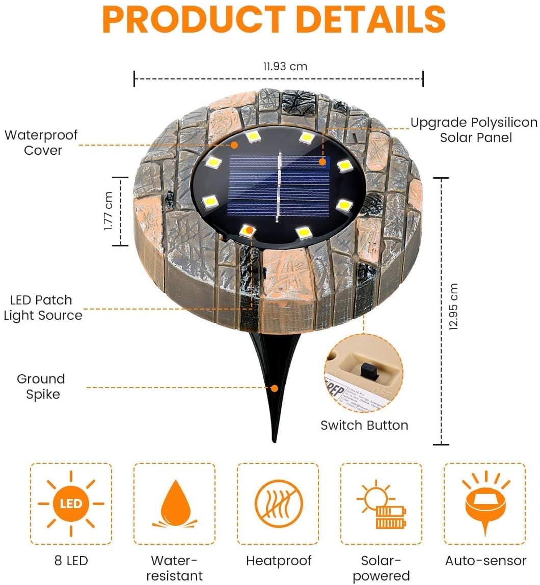🔥Limited-time offer-Solar-powered garden lights: light up your garden without paying a penny for electricity