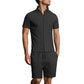 Men's Jacquard Short Sleeve Shirt & Shorts 2-Piece Set