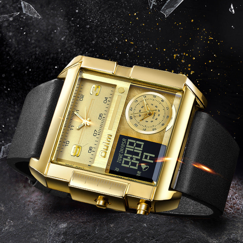 📢📢50% OFF !! ⏰50mm Oversized Sport Watch – Dual movement, luminous hands, water resistant. Easy to read, built to last. Great value for sports & work. 🛡️⌚