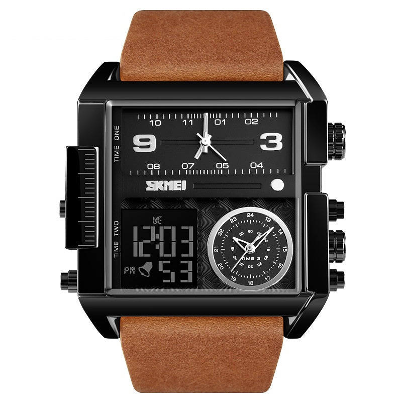 📢📢50% OFF !! ⏰50mm Oversized Sport Watch – Dual movement, luminous hands, water resistant. Easy to read, built to last. Great value for sports & work. 🛡️⌚