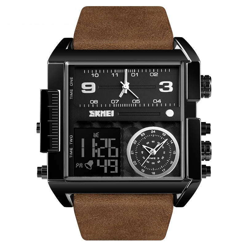 📢📢50% OFF !! ⏰50mm Oversized Sport Watch – Dual movement, luminous hands, water resistant. Easy to read, built to last. Great value for sports & work. 🛡️⌚