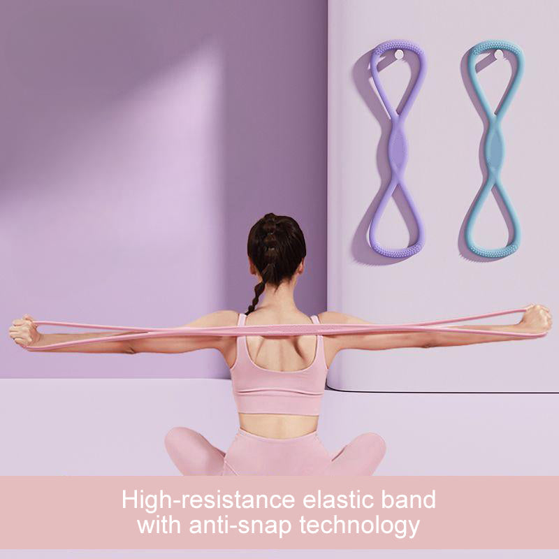 ⚡50K+ SOLD!🔥 ONLY ￡8.99!💥Figure 8 Fitness Resistance Band with Handles