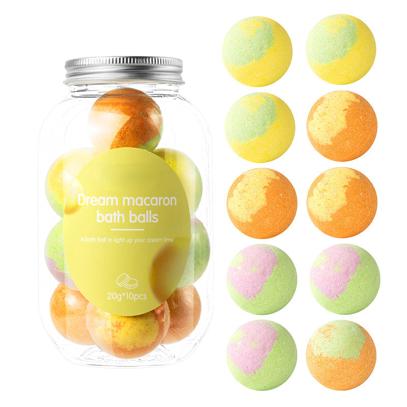 🔥Hot Deals -10-Piece Macaron Bath Bomb Set