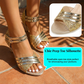 Women's Glitter Chunky Heel Sandals