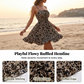 🌸Limited-time offer-Tie-Front Smocked Spaghetti Strap Dress