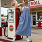 👗Women's Casual Loose Overall Dress – Relaxed Fit, Side Pockets & Breathable Fabric ✨