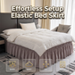 Effortless Setup Elastic Bed Skirt