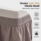 Effortless Setup Elastic Bed Skirt