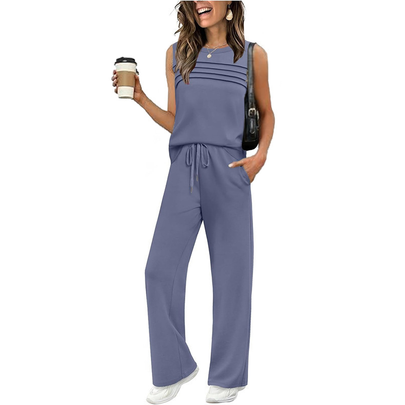 🎁HOT SALE 55% OFF💥Women's Sleeveless Top & Drawstring Pants Set