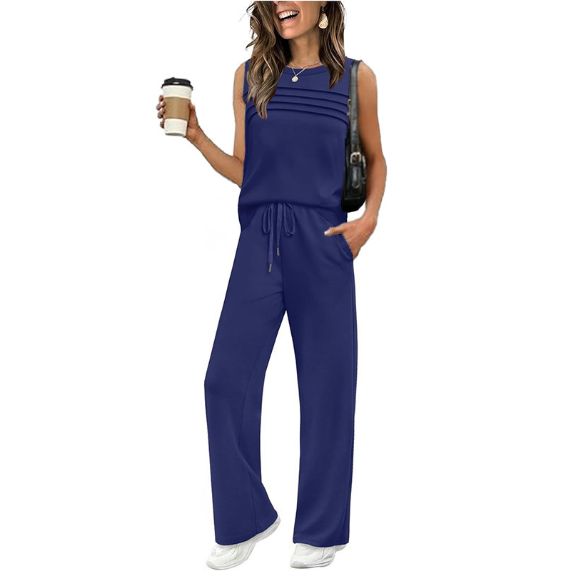 🎁HOT SALE 55% OFF💥Women's Sleeveless Top & Drawstring Pants Set
