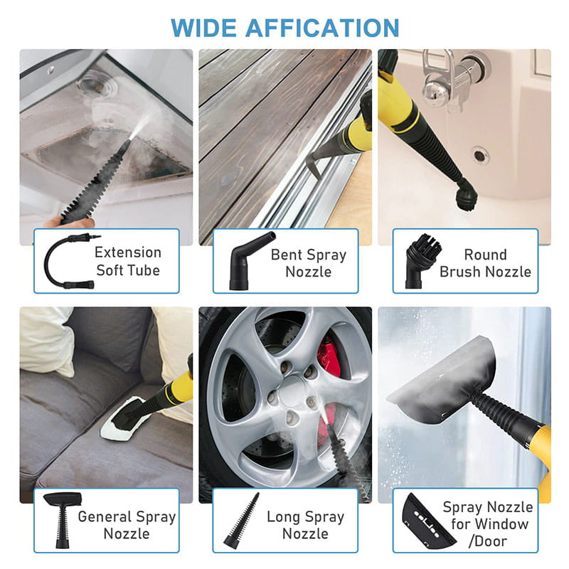 Multipurpose Handheld Steam Cleaner Set