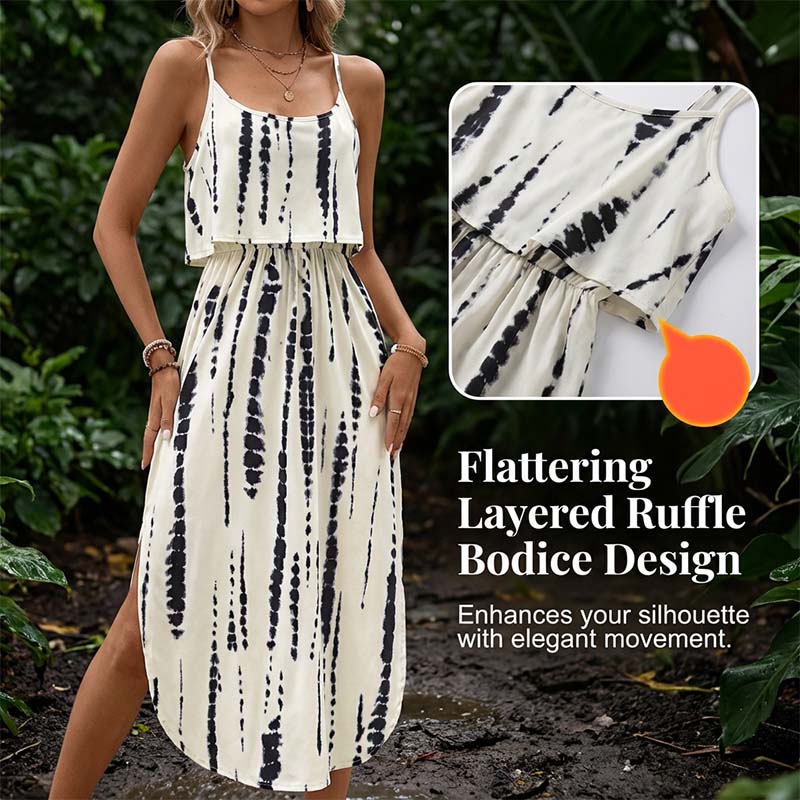 Women's Tie-Dye Cami Midi Dress