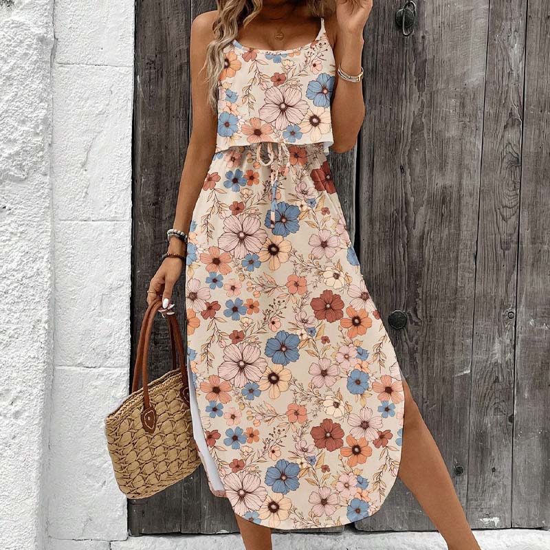 Women's Tie-Dye Cami Midi Dress