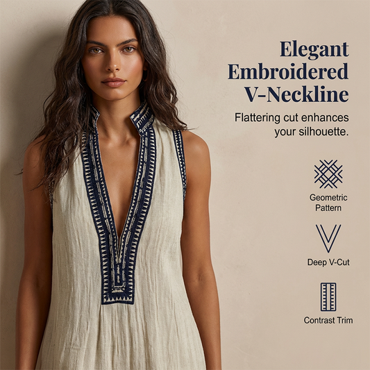 🔥 Hot Sale 50% OFF🔥Women's Sleeveless V-Neck Wide-Leg Jumpsuit
