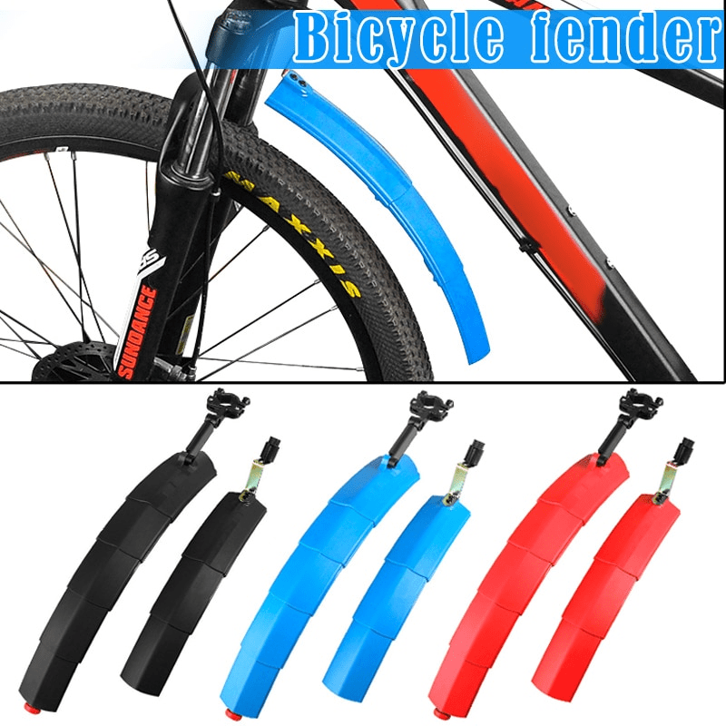 Bicycle retractable mudguard