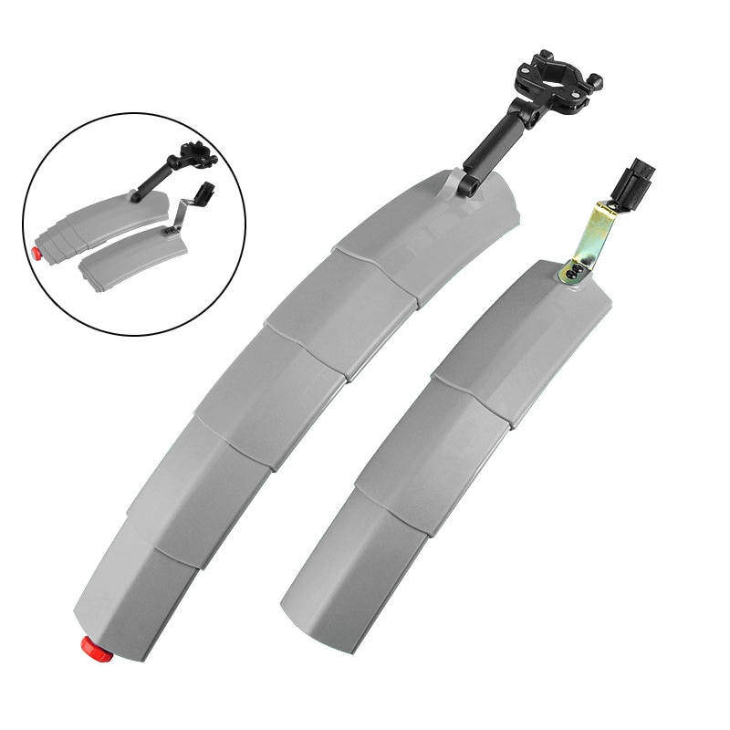 Bicycle retractable mudguard