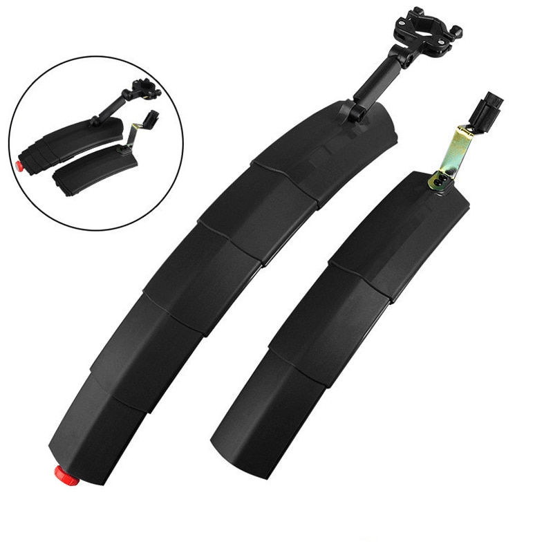Bicycle retractable mudguard