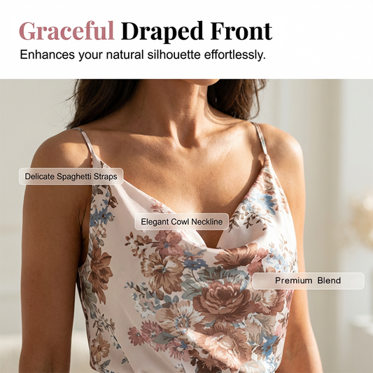 🔥Hot Deals-Print Cami Top & Wide-Leg Skirt Set