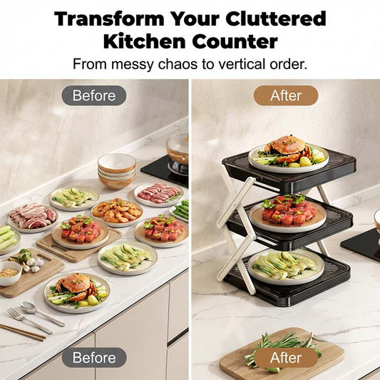 Multi-layer Dish & Prep Tray Storage Rack