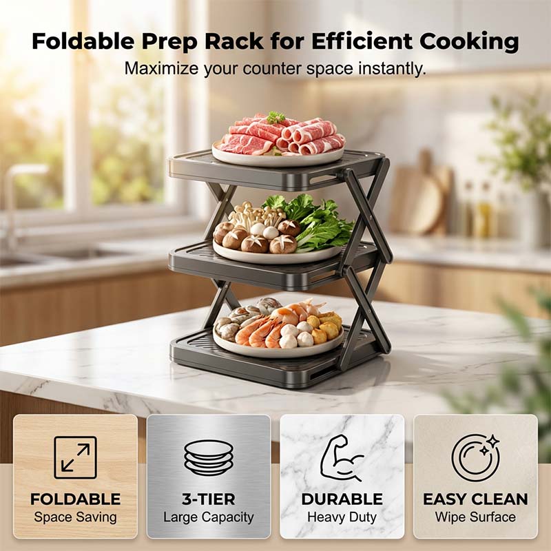 Multi-layer Dish & Prep Tray Storage Rack