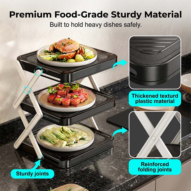 Multi-layer Dish & Prep Tray Storage Rack