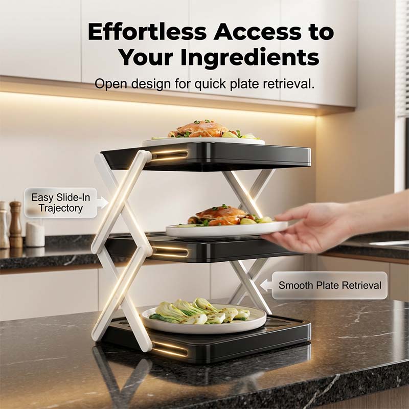 Multi-layer Dish & Prep Tray Storage Rack