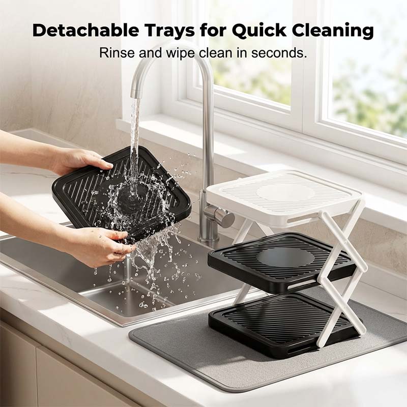Multi-layer Dish & Prep Tray Storage Rack