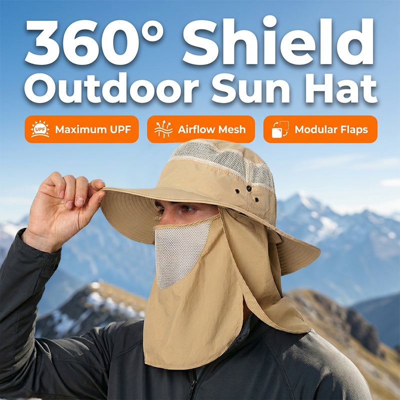 🔥Hot Sale Offers-Outdoor Sun Hat with Removable Flaps