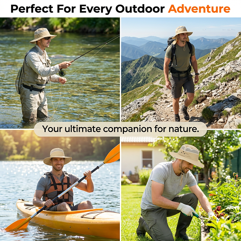 🔥Hot Sale Offers-Outdoor Sun Hat with Removable Flaps